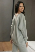 Zorca - ash-colored everyday sweatshirt