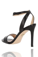 Brinley - Classic Black Stilettos with Matching Flower with Feathers