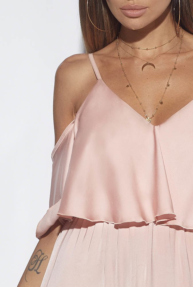 LINDA - PFIRSICHFARBENES KLEID