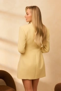 Laosa – yellow mini blazer dress