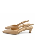 Vianna – beige Pumps mit niedrigem Absatz