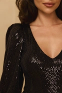 Anubi - a glittering creation in deep black  