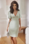 Marion - Elegantes mintfarbenes Midikleid