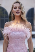 Emre - Corset Mini with Feathers