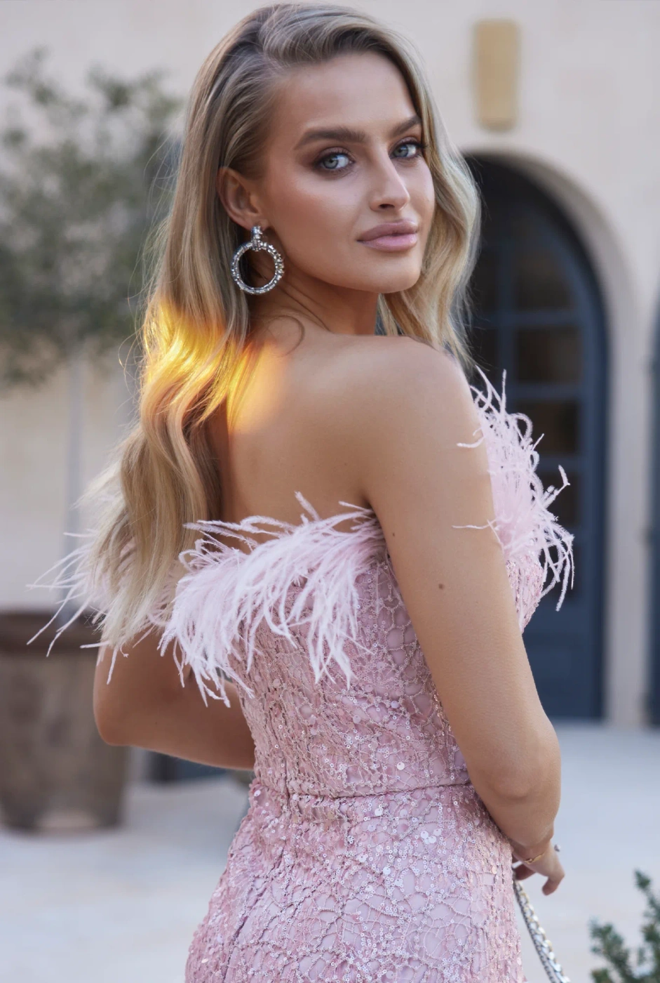 Emre - Corset Mini with Feathers