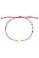 Lou bracelet on a red strap