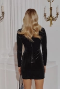 Nuna - Sinnliches schwarzes Minikleid