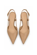 Vianna – beige Pumps mit niedrigem Absatz