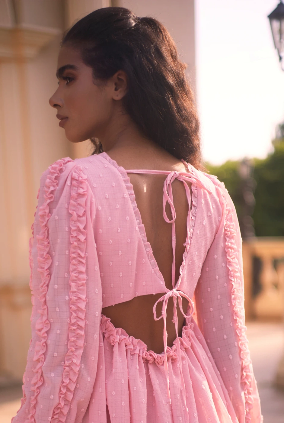 Uskaly - mini dress in magical pink