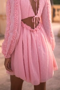 Uskaly - mini dress in magical pink