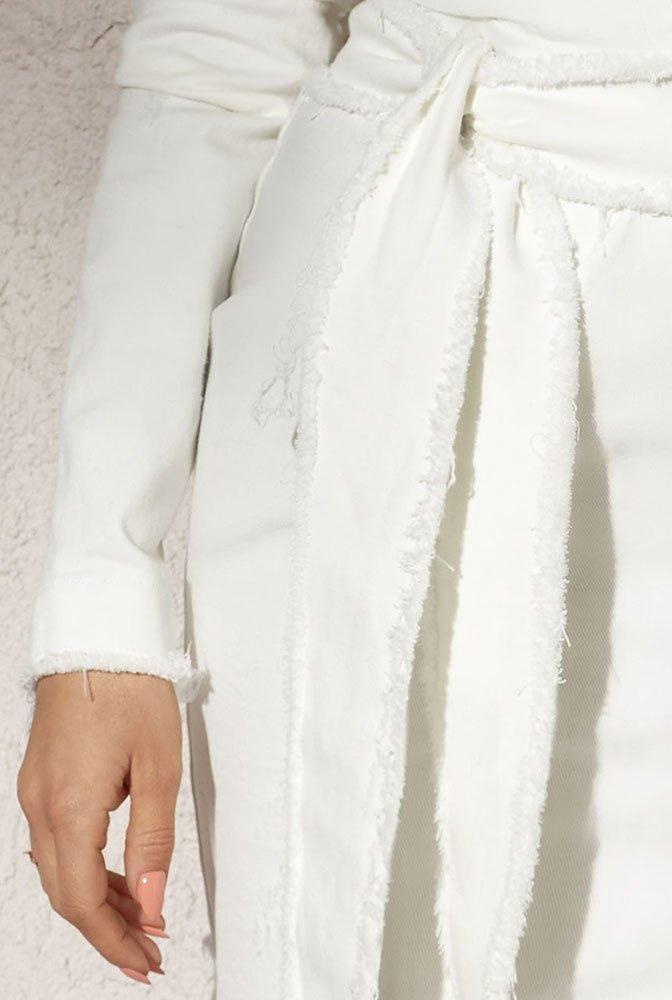 Cher - cream denim dress