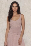 Lori Pink - knitted mini in a rose color