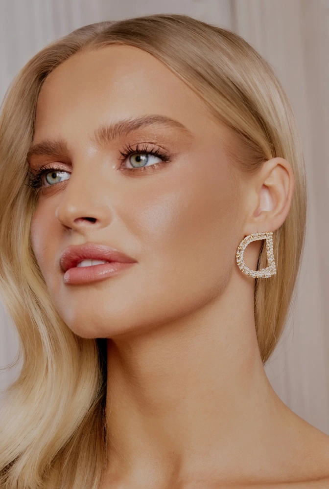 Zure - vergoldete Ohrringe mit Zirkonen