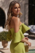 Bow - Korsettkleid mit Rüschen und abnehmbaren Trägern