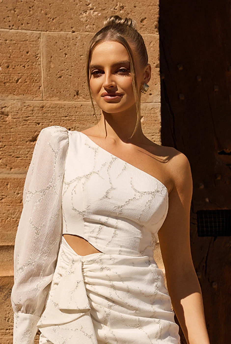 Zobia - asymmetrical mini dress with drapes