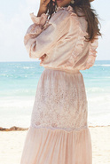 Maeve - Maxikleid im Boho-Stil in Puderrosa