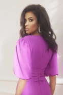 Florina - Midikleid in Fuchsia Farbe