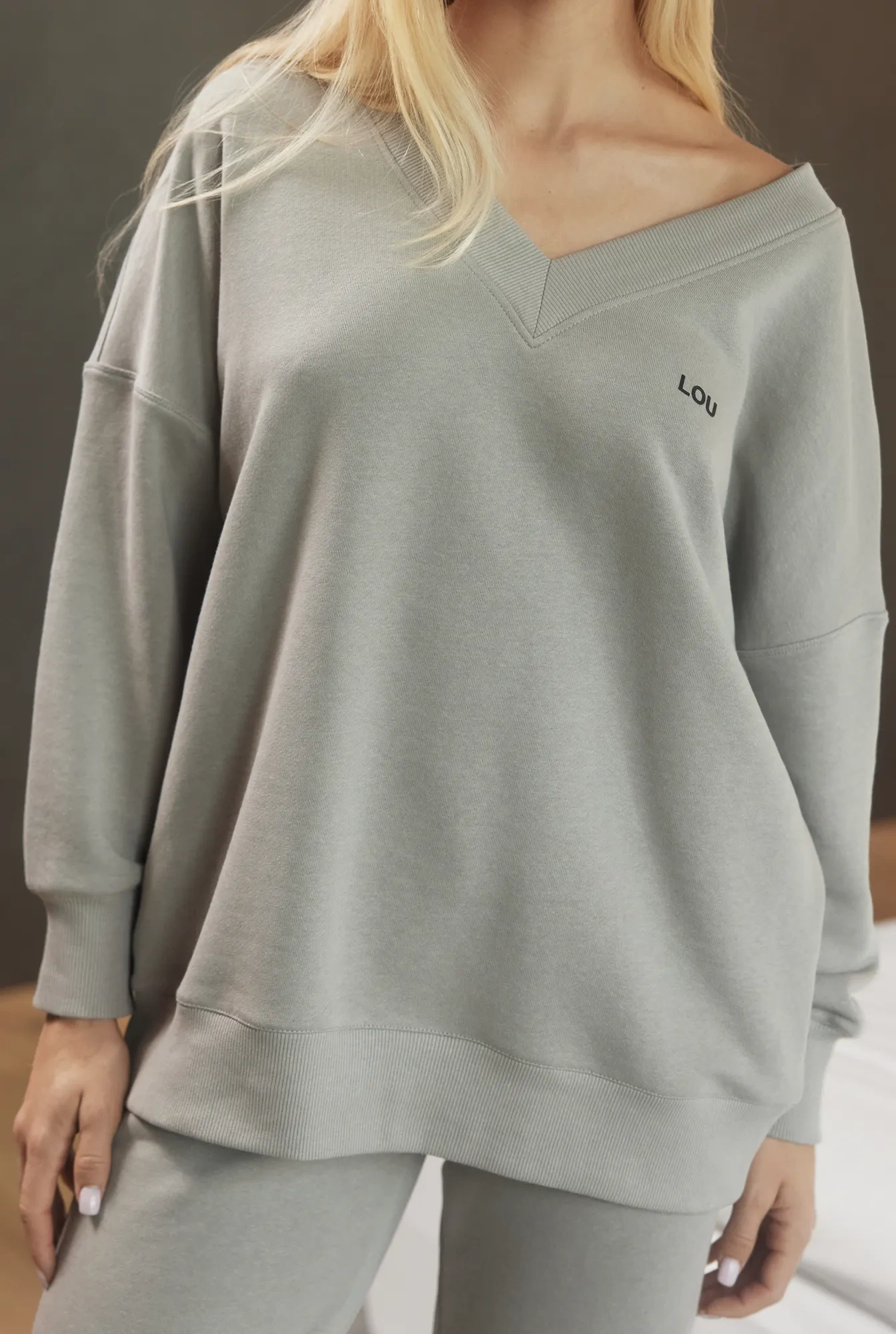 Zorca - Alltags-Sweatshirt in Aschfarbe