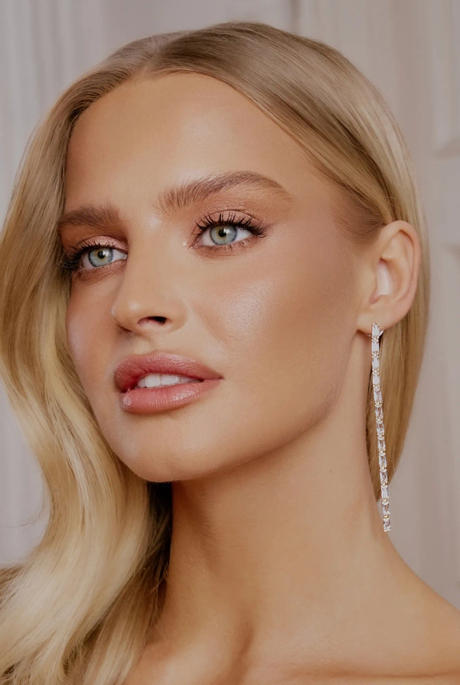 Dory - Anhänger-Ohrringe mit Zirkonen