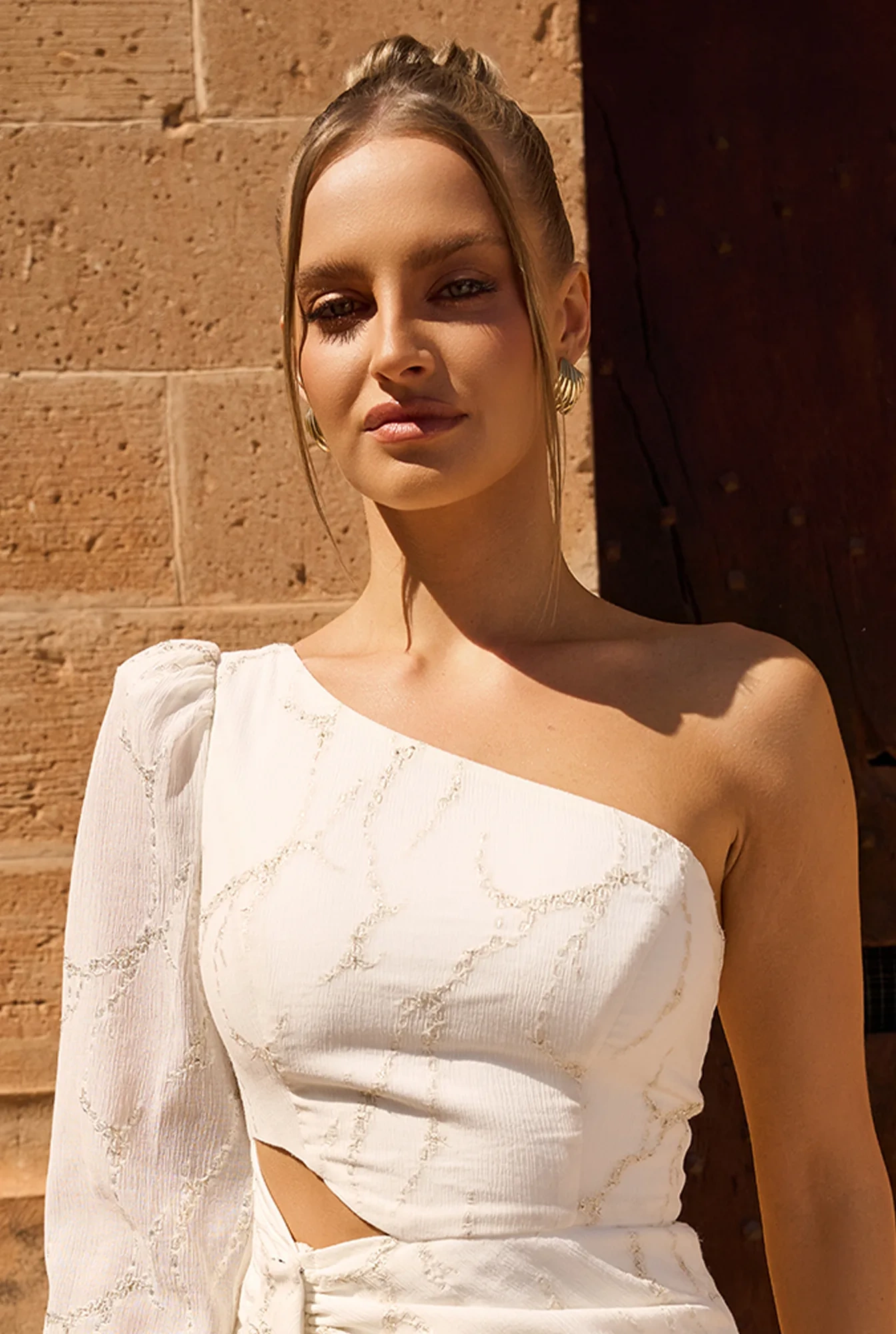 Zobia - asymmetrical mini dress with drapes