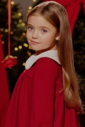 Majka - rotes Kinderkleid mit Kragen