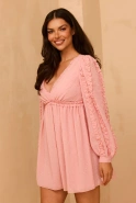 Uskaly - Minikleid in magischem Rosa
