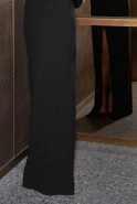 Kasjana – black maxi with delicate silver thread