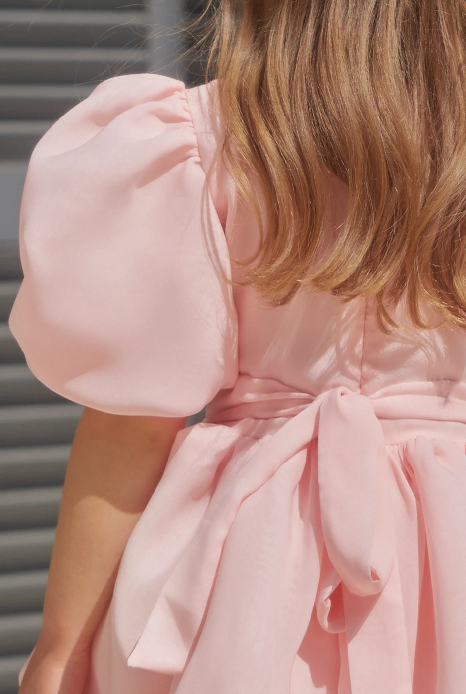 Nela - Children's Dress with Buffs and Bombshell Bottom + Decorative Hair Eraser.