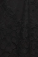 Luditta – schwarzes Minikleid aus bestickter Baumwolle