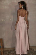 Bride - rosa langes Kleid